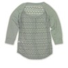 Aeropostale Womens Sheer Sleeve Lace Back Henley Shirt - 2 of 2