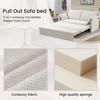 59.5" Chenille 2-in-1 Sofa Bed with Storage Pocket and USB/Type-C Charging Ports - 4 of 4