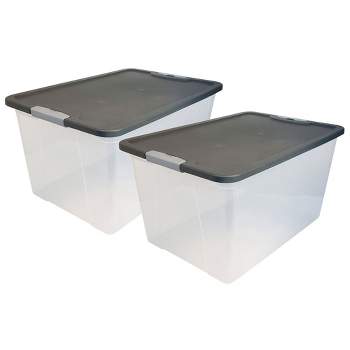 Home Expressions Narrow 2-pc. Stackable Storage Bin, Color: Clear
