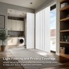 86"x96" Chicology Light Filtering Panel Track Hexagon Blind White - 3 of 4