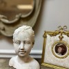 Slickblue Hand Cast Concrete Figurine, Young Girl Statue, Indoor/Outdoor Decor, Natural Finish, 6.3"x5.5"x7.9" - 2 of 4