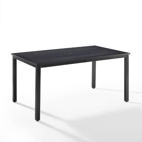 Black rectangle best sale outdoor dining table