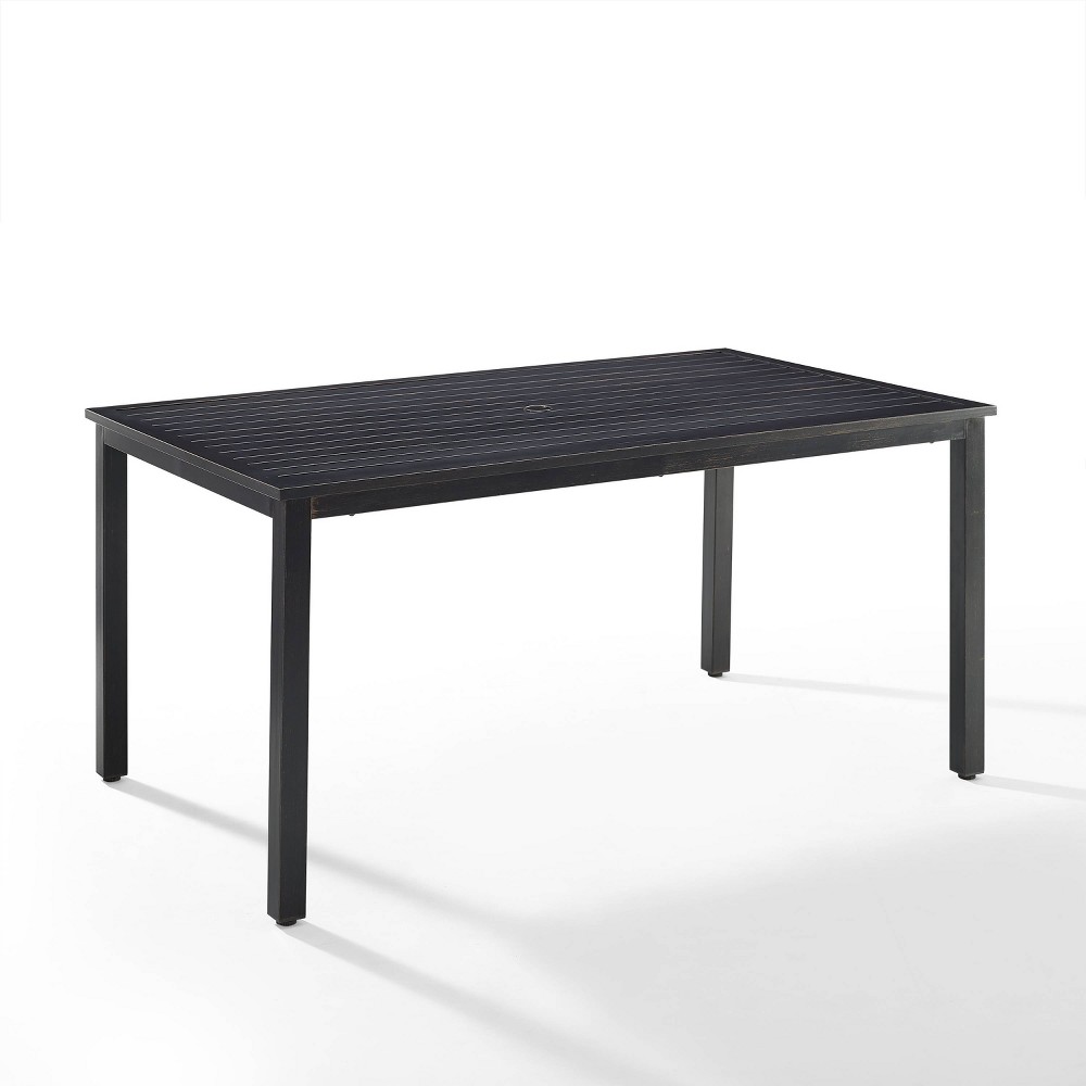 Kaplan Rectangle Outdoor Dining Table Oil Rubbed Bronze - Crosley