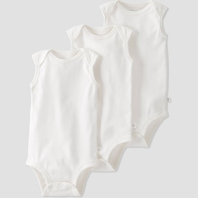 Image of Baby 3pk Tank Bodysuit - little planet by carter's White 3M