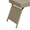 IHOMEADORE Gray Farmhouse Portable Folding Wicker Table - 4 of 4