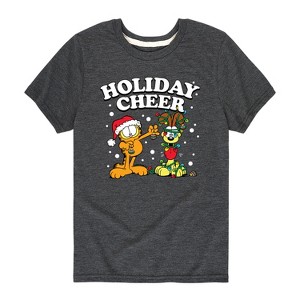 Boys' - Garfield - Feliz Navi Dog Short Sleeve Graphic T-Shirt - 1 of 4