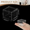 Unique Bargains Acrylic Cube Storage Collectible Display Boxes 2 Pcs Clear - 2 of 4