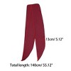INSPIRE CHIC Women's Plain Solid Color Pure Skinny Long Neckerchief Hair Band 55.12 x 5.12 inches(L*W) - 3 of 4