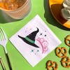 Big Dot of Happiness Witch Party Napkins, Good Pink and Green Birthday or Witch Halloween Decor, White 3-Ply Paper Beverage Napkins - 24 Count - 3 of 4