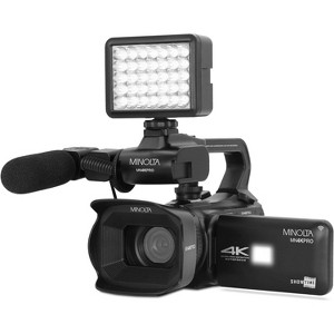 Minolta MN4KPRO 4K60FPS Ultra HD / 64 MP Autofocus Pro Camcorder Kit w/WiFi - 1 of 4