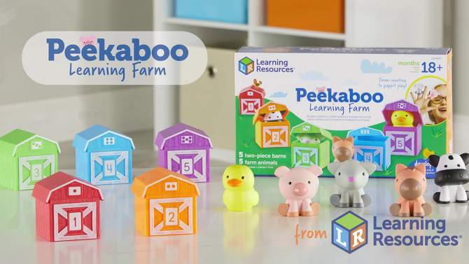 Learning Resources Peekaboo Learning Farm, 2 of 16, play video