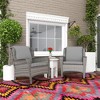 Outsunny Patio Wicker Rocking Chair, Outdoor PE Rattan Swing Chair w/ Soft Cushions for Garden, Patio, Lawn - 3 of 4