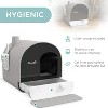 LunaLulinlk GrayCat Litter Box with Lid with Scoop and Filter - 2 of 4