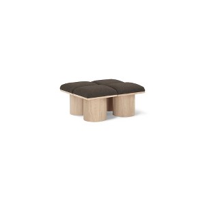 Meridian Furniture,Pavilion Boucle Fabric Bench - 1 of 4