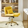 Nigel Modern Flannel Office Chair with Tilt and Adjustable Height Mecha|HULALA HOME - 3 of 4