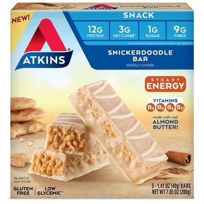 Atkins Snickerdoodle Snack Bar - 5ct