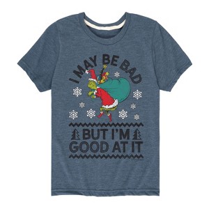 Boys' - Dr. Seuss - I May Be Bad But I'm Good At It Short Sleeve Graphic T-Shirt - 1 of 4