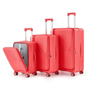 Luggage Sets 3 Piece(20/24/28), Expandable Carry On Luggage with TSA Lock Airline Approved, 100% PC Hard Shell and Lightweight Suitcase - 1 of 4