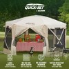 CLAM Quick-Set Pavilion Portable Pop-Up Outdoor Camping Gazebo Screen Tent Sided Canopy Shelter with Ground Stakes & Carry Bag - 3 of 4