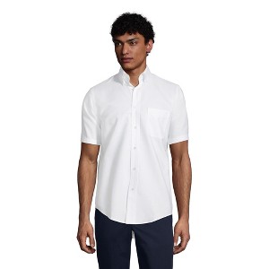 School Uniform Young Men's Short Sleeve Oxford Dress Shirt - 1 of 4