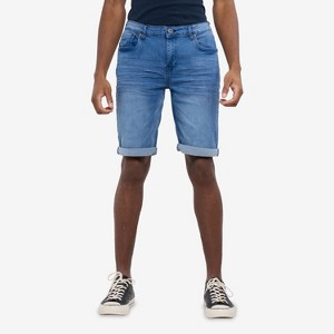 CULTURA Men's Roll Up Denim Shorts,Jean Shorts - 1 of 4