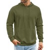 COOFANDY Men's Hooded Sweatshirts Long Sleeve Casual Pullover Hoodie Waffle Knit Sweatshirt with Pocket - 4 of 4