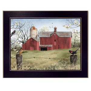 PAGED Modern Framed Wall Art for Living Room, Boho Wall Decor – "Harbingers of Spring" by Billy Jacobs, Hang Framed Print, Bathroom Wall Decor - 1 of 4