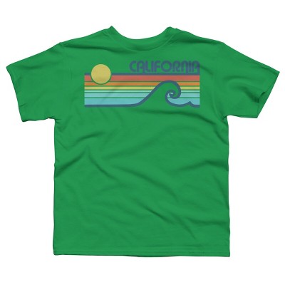 Boy's Design By Humans California Retro Sunset By LuckyU T-Shirt