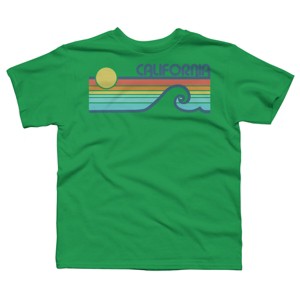 Boy's Design By Humans California Retro Sunset By LuckyU T-Shirt - 1 of 3