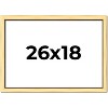 PosterPalooza | Simple Gold Picture Frame - UV Acrylic, Backing Board, Hanging Hardware Included - 2 of 4