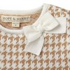 Hope & Henry Girls' Organic Cotton Bow Detail Sweater Dress, Kids - 2 of 4