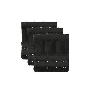 INSPIRE CHIC Women's Stretchy Elastic Back Bra Extension Strap Bra Band 3 Pcs - 1 of 4