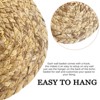 Aoibox 7 Pack Boho Wall Basket Decor - Seagrass Rattan Wicker Wall Art for Farmhouse Living Rooms Bedrooms Kitchen Home - 2 of 4