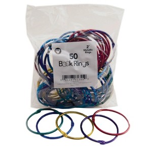 Hygloss Metallic Book Ring, 2" Diameter, Pack of 50 - 1 of 1