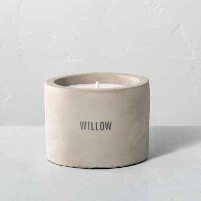 5oz Willow Soy Blend Mini Cement Candle - Hearth & Hand™ with Magnolia