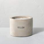Mini Cement Willow Soy Blend Jar Candle Gray 5oz - Hearth & Hand™ with Magnolia