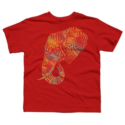 Boy's Design By Humans Elephant (Majestic) By kase T-Shirt