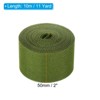 Unique Bargains DIY Crafts Decoration Soft Burlap Fabric Wired Ribbon 2 Pcs - 2 of 4