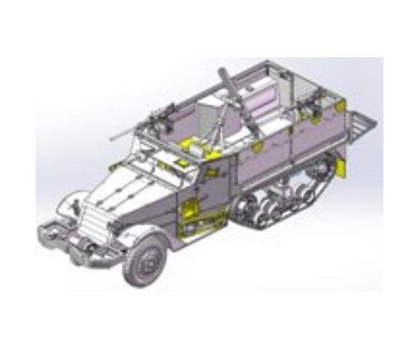 IDF M3 Halftrack Mortar Carrier Miniatures Box Set