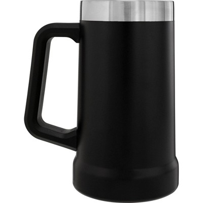 Stanley 24 oz Matte Black Stainless Steel Beer Stein