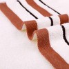 REGALWOVEN Striped Pattern Cotton Polyester Soft Absorbent Decorative Hand Towel 13" x 29" 2 Pcs - 2 of 4