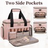 Large Makeup Bag, Portable Travel Makeup Bag Organizer with 2 Removable Pouches & Detachable Dividers - 2 of 4