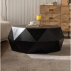 NicBex 38.18 Inch Coffee Table Retro Wooden End Table with Three-dimensional Embossed Design for Living Room, Bedroom - 3 of 4