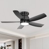 TOBILI 42 Inch Flush Mount Ceiling Fans with LED Light 22W and 5 ABS Fan Blades for Bedroom - 2 of 4
