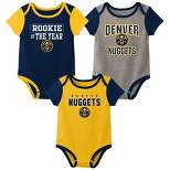 NBA Denver Nuggets Baby Boys' Bodysuit 3pk Set