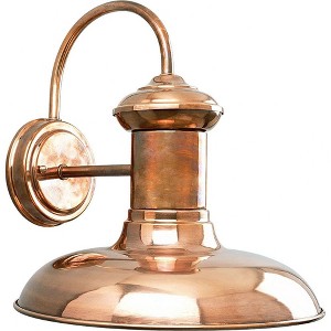 Progress Lighting Brookside 1-Light 12" Copper Wall Lantern - 1 of 3