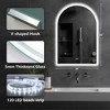Dovelina Arched Bathroom Vanity Mirror LED Mirror with Defog - 3 of 4