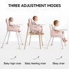 BabyBond Portable 3 in 1 Baby High Chair, Convertible High Chair for Babies and Toddlers with 5 Point Harness and Three Adjustable Height Settings - 3 of 4