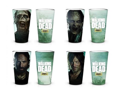 Just Funky The Walking Dead New Asset Set of 4 Pint Glass