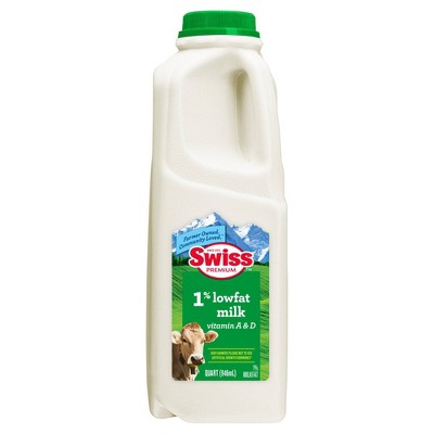 Swiss Premium 1% Lowfat Milk - 1qt